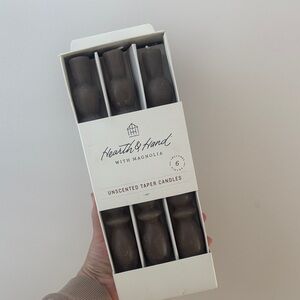 Hearth & Hand Rich Brown Taper Candles